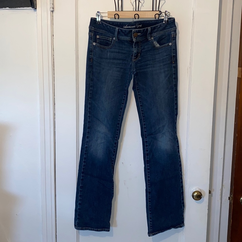 American Eagle Outfitters long Slim Boot stretch bootcut denim jeans - Picture 1 of 7